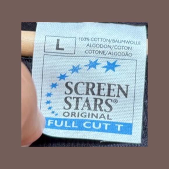 Ireland Harp Tee | Black Neon Graphic | Size L | Vintage - Picture 2 of 4